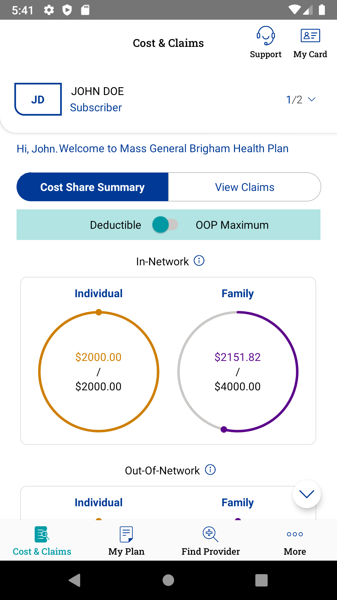 Costs & claims