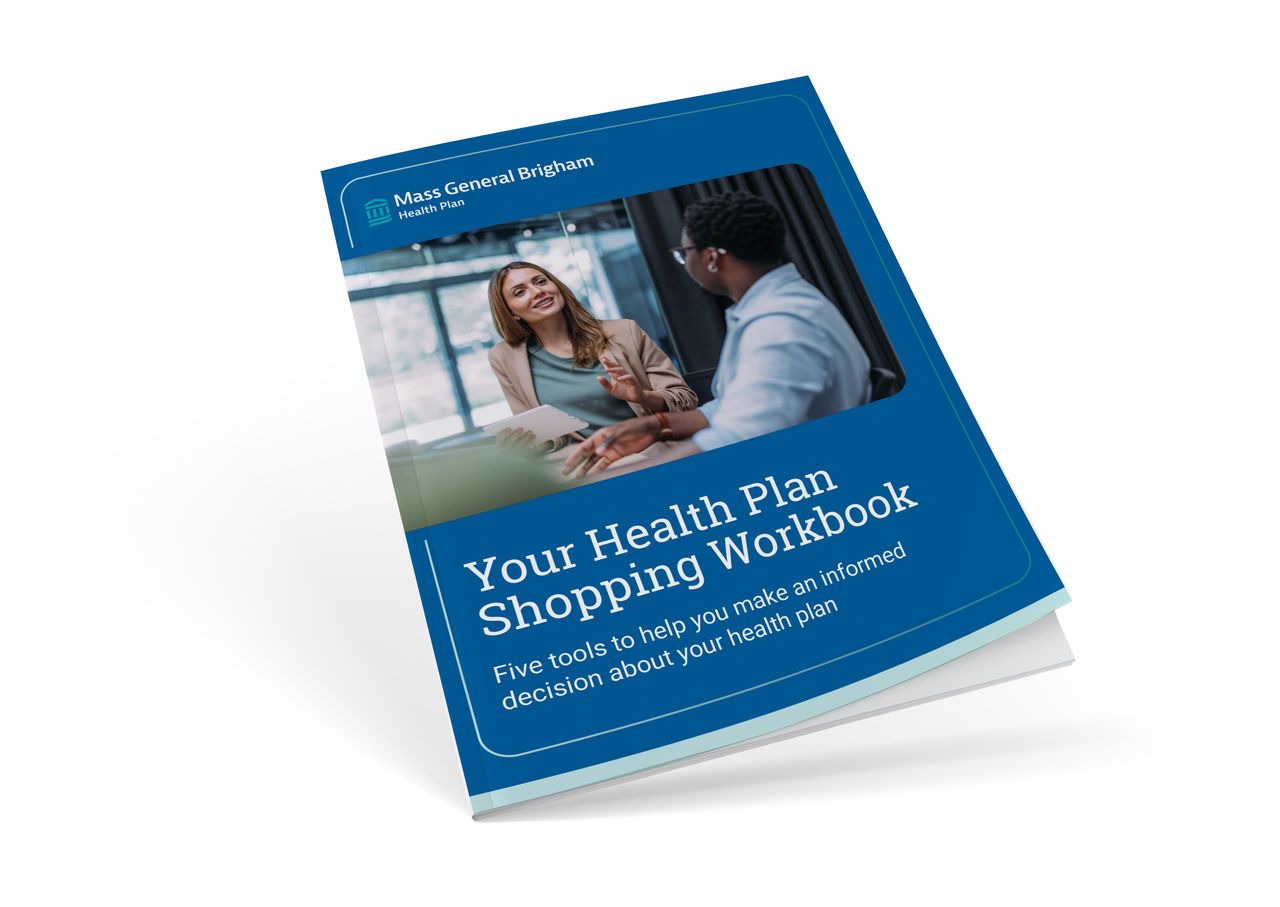 The cover of "Your Health Plan Shopping Workbook"