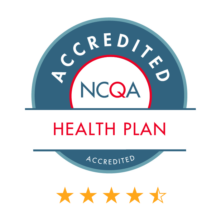 NQAA Accredited Health Plan seal showing 4.5 out of 5 stars