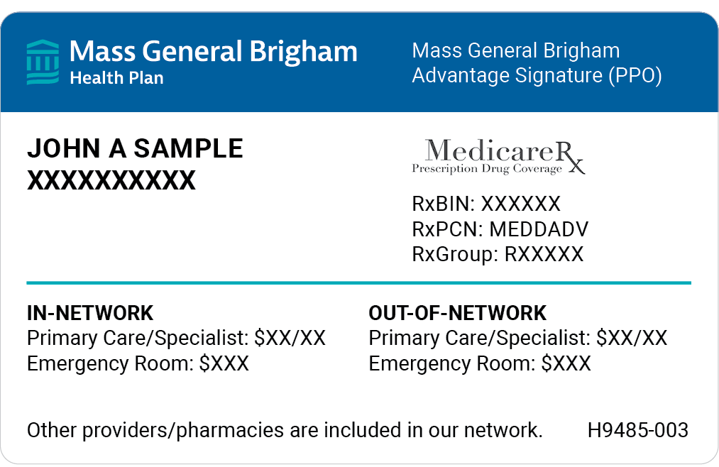 Mass General Brigham Advantage Signature PPO Card